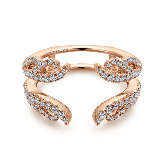 14K Rose Gold Diamond Ring Enhancer — Gabriel & Co. AN12551M-K44JJ