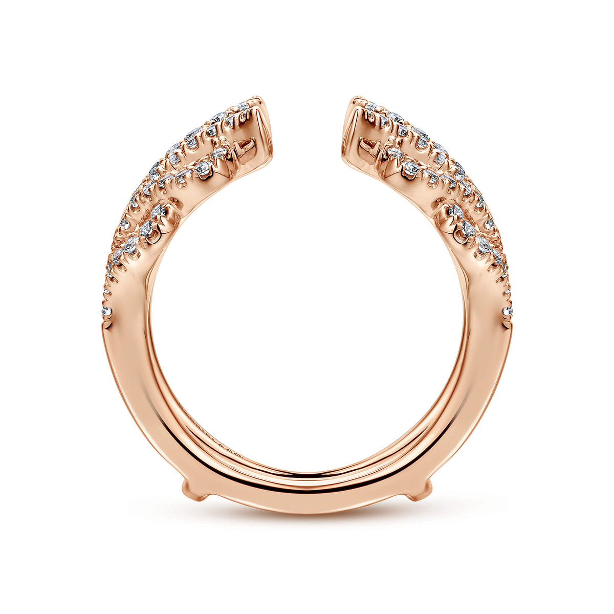14K Rose Gold Diamond Ring Enhancer — Gabriel & Co. AN12551M-K44JJ