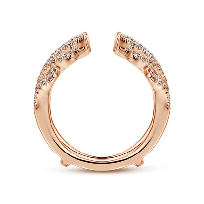 14K Rose Gold Diamond Ring Enhancer — Gabriel & Co. AN12551M-K44JJ