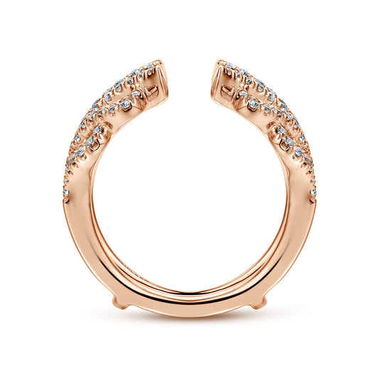 14K Rose Gold Diamond Ring Enhancer — Gabriel & Co. AN12551M-K44JJ