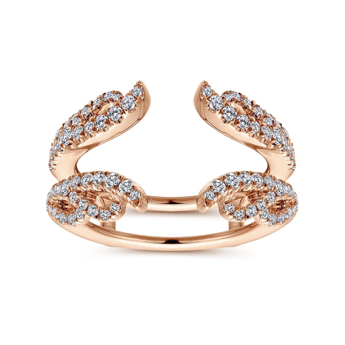 14K Rose Gold Diamond Ring Enhancer — Gabriel & Co. AN12551M-K44JJ