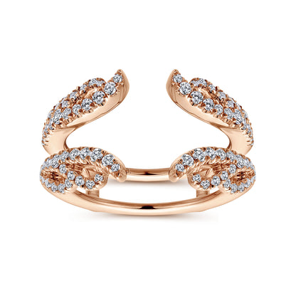 14K Rose Gold Diamond Ring Enhancer — Gabriel & Co. AN12551M-K44JJ