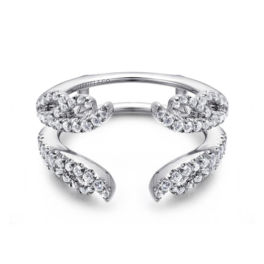 14K White Gold Diamond Ring Enhancer — Gabriel & Co. AN12551M-W44JJ