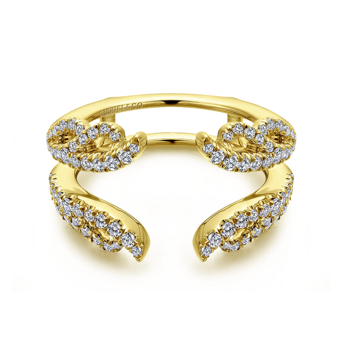 14K Yellow Gold Diamond Ring Enhancer — Gabriel & Co. AN12551M-Y44JJ