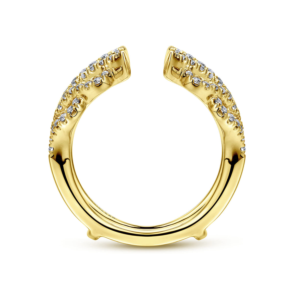 14K Yellow Gold Diamond Ring Enhancer — Gabriel & Co. AN12551M-Y44JJ