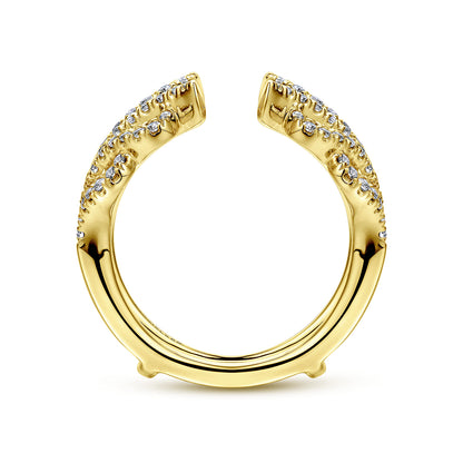 14K Yellow Gold Diamond Ring Enhancer — Gabriel & Co. AN12551M-Y44JJ