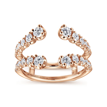 14K Rose Gold Diamond Ring Enhancer — Gabriel & Co. AN12552M-K44JJ