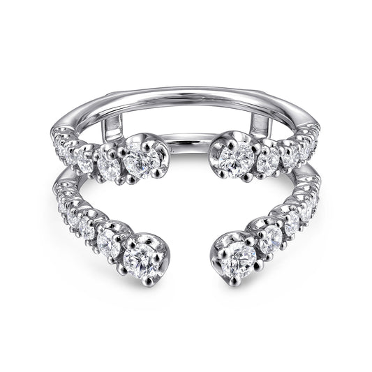 14K White Gold Diamond Ring Enhancer — Gabriel & Co. AN12552M-W44JJ