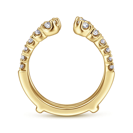 14K Yellow Gold Diamond Ring Enhancer — Gabriel & Co. AN12552M-Y44JJ