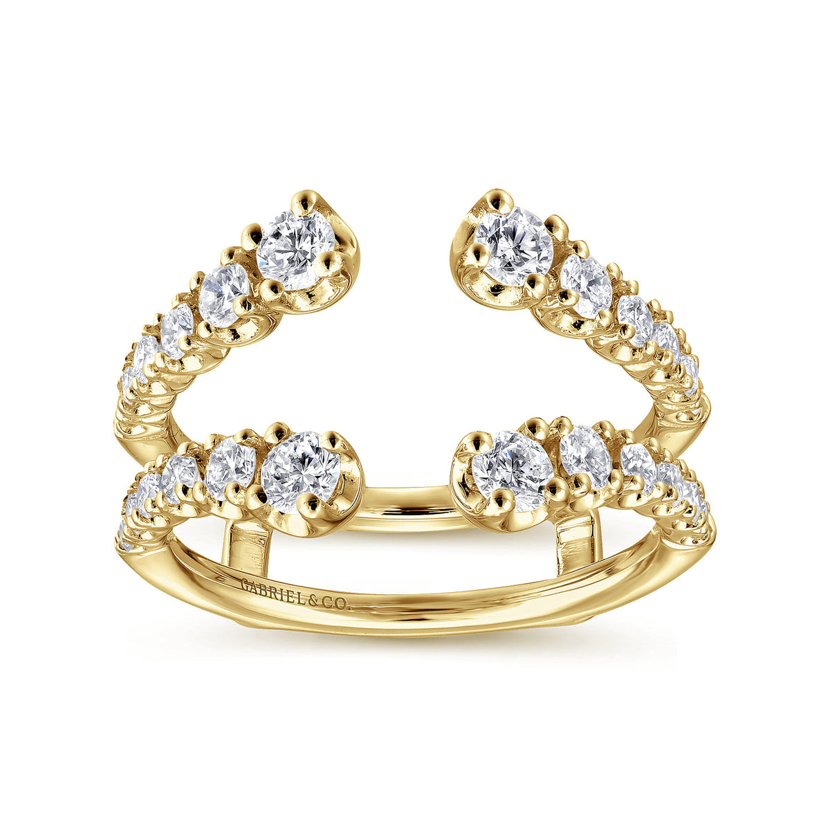 14K Yellow Gold Diamond Ring Enhancer — Gabriel & Co. AN12552M-Y44JJ