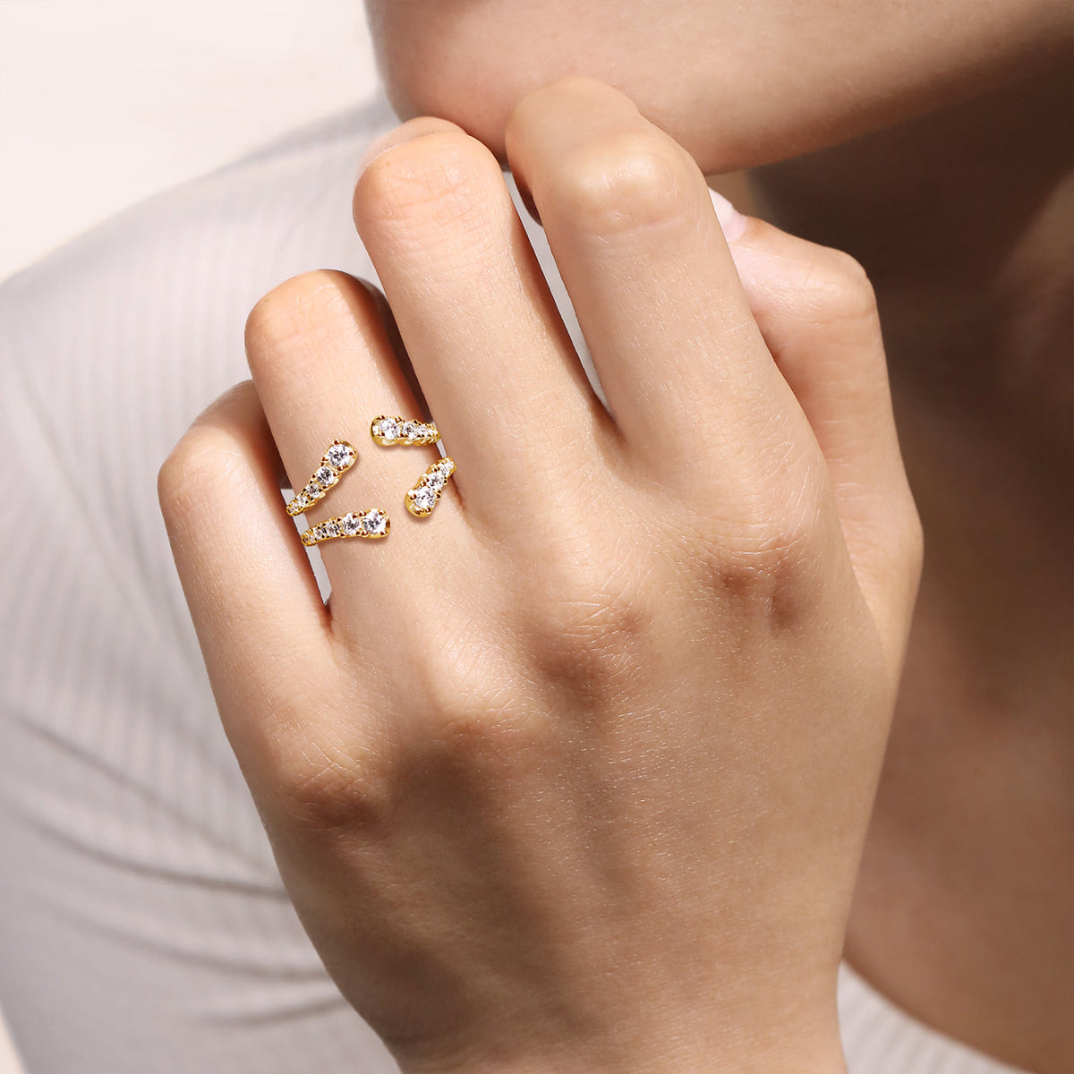 14K Yellow Gold Diamond Ring Enhancer — Gabriel & Co. AN12552M-Y44JJ