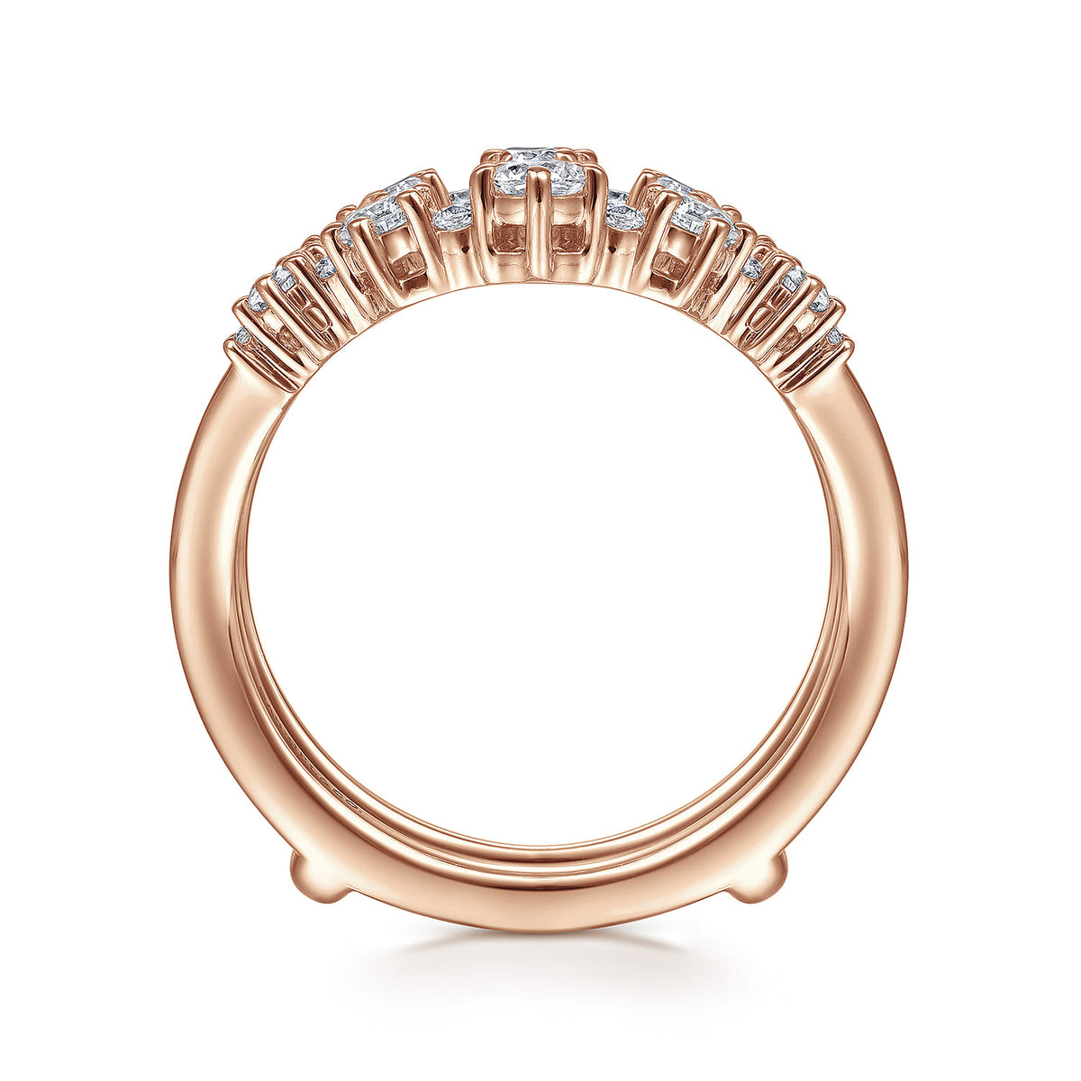 14K Rose Gold Diamond Ring Enhancer — Gabriel & Co. AN14746L-K44JJ