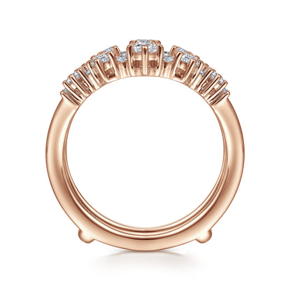 14K Rose Gold Diamond Ring Enhancer — Gabriel & Co. AN14746L-K44JJ