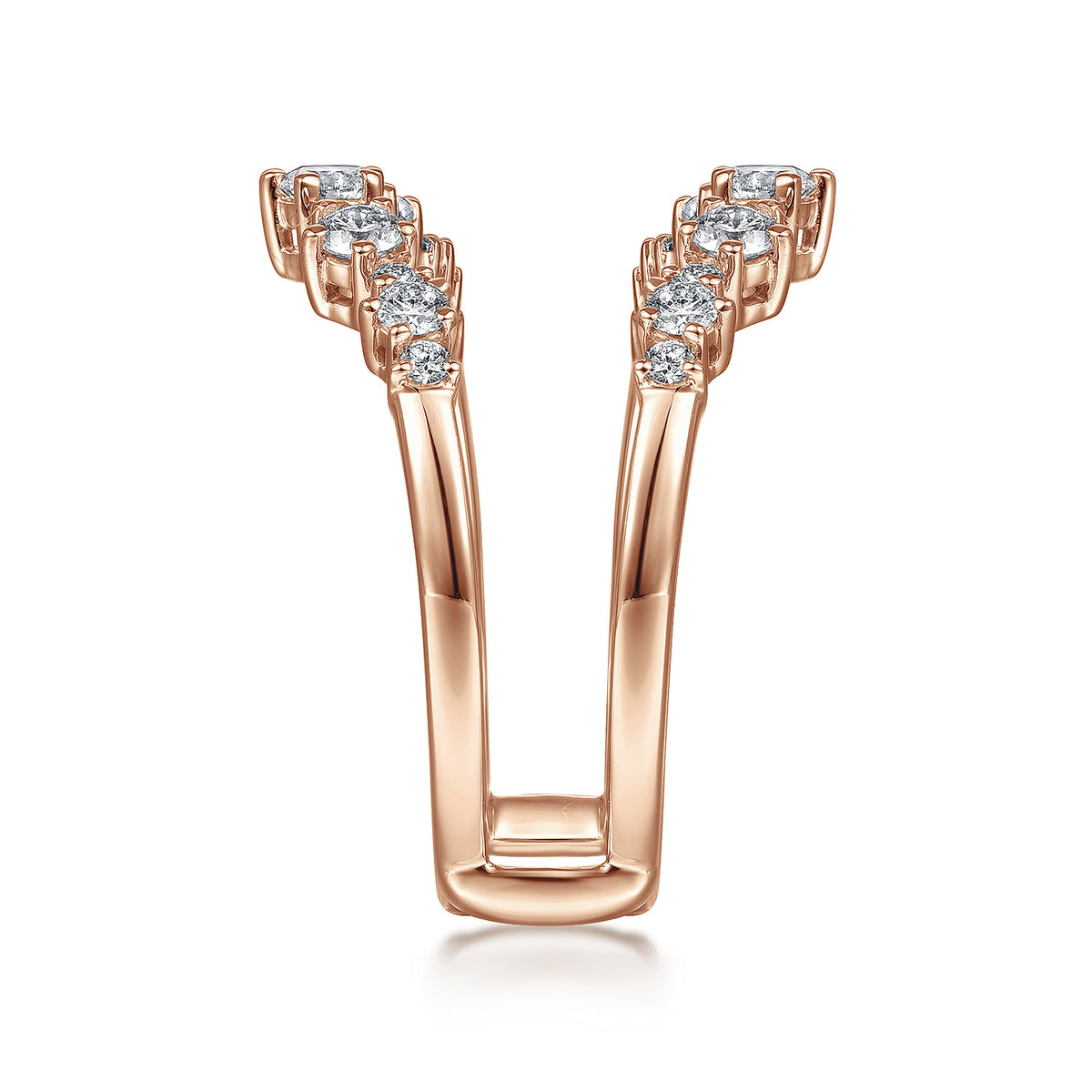 14K Rose Gold Diamond Ring Enhancer — Gabriel & Co. AN14746L-K44JJ