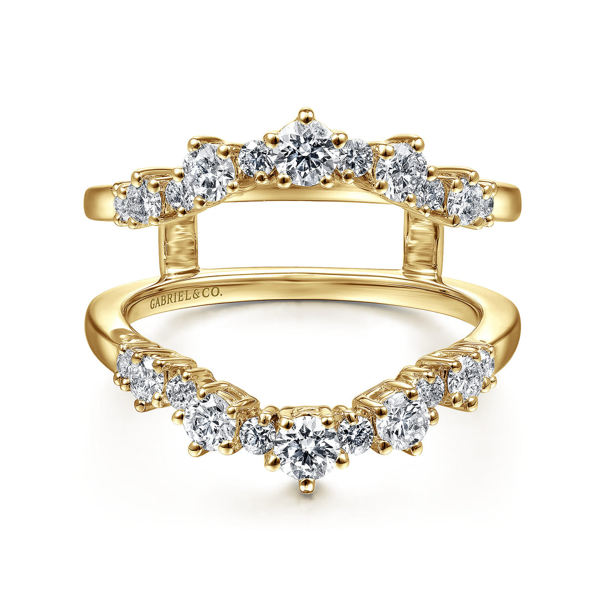14K Yellow Gold Diamond Ring Enhancer — Gabriel & Co. AN14746L-Y44JJ