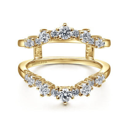 14K Yellow Gold Diamond Ring Enhancer — Gabriel & Co. AN14746L-Y44JJ