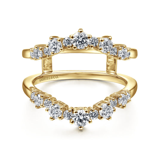 14K Yellow Gold Diamond Ring Enhancer — Gabriel & Co. AN14746L-Y44JJ