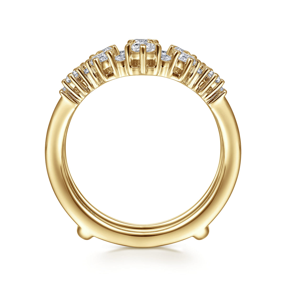 14K Yellow Gold Diamond Ring Enhancer — Gabriel & Co. AN14746L-Y44JJ