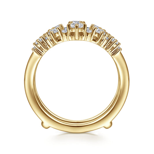 14K Yellow Gold Diamond Ring Enhancer — Gabriel & Co. AN14746L-Y44JJ