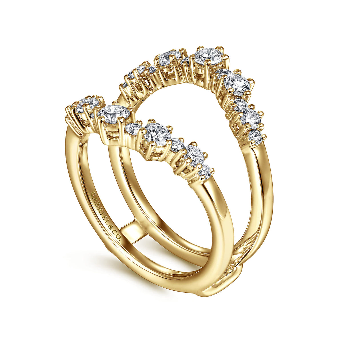 14K Yellow Gold Diamond Ring Enhancer — Gabriel & Co. AN14746L-Y44JJ