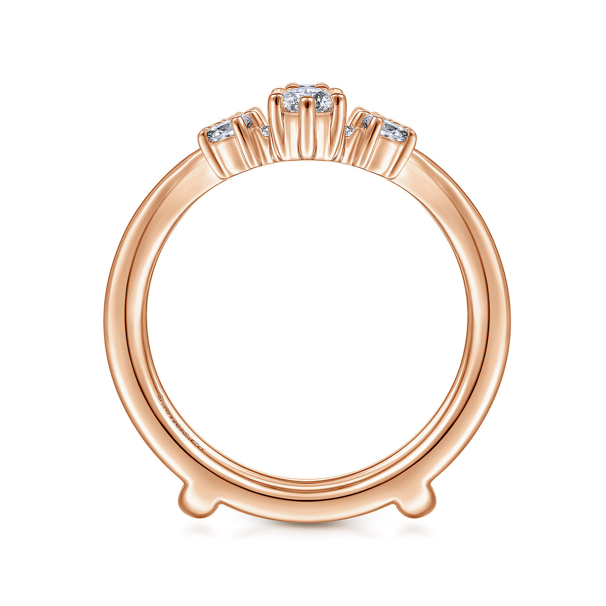 14K Rose Gold Diamond Ring Enhancer — Gabriel & Co. AN14747S-K44JJ