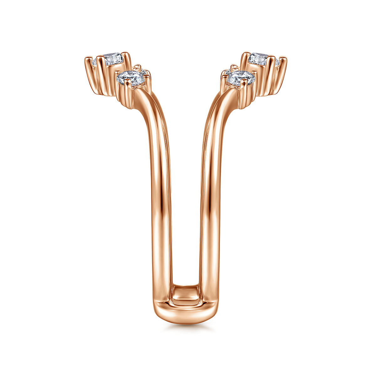 14K Rose Gold Diamond Ring Enhancer — Gabriel & Co. AN14747S-K44JJ