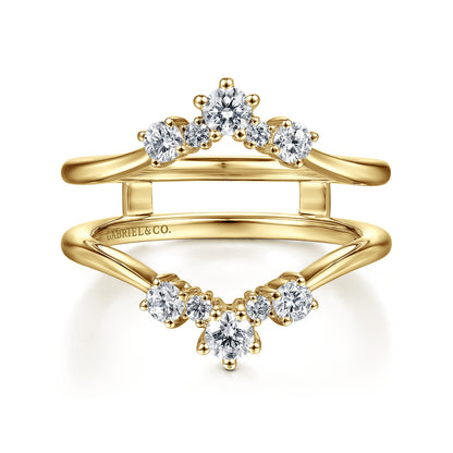 14K Yellow Gold Diamond Ring Enhancer — Gabriel & Co. AN14747S-Y44JJ
