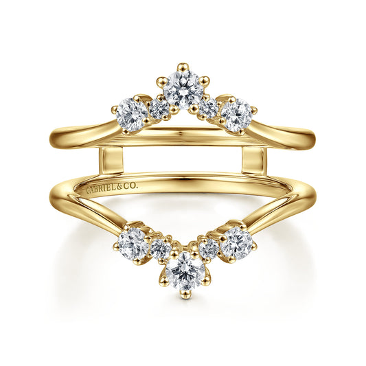 14K Yellow Gold Diamond Ring Enhancer — Gabriel & Co. AN14747S-Y44JJ