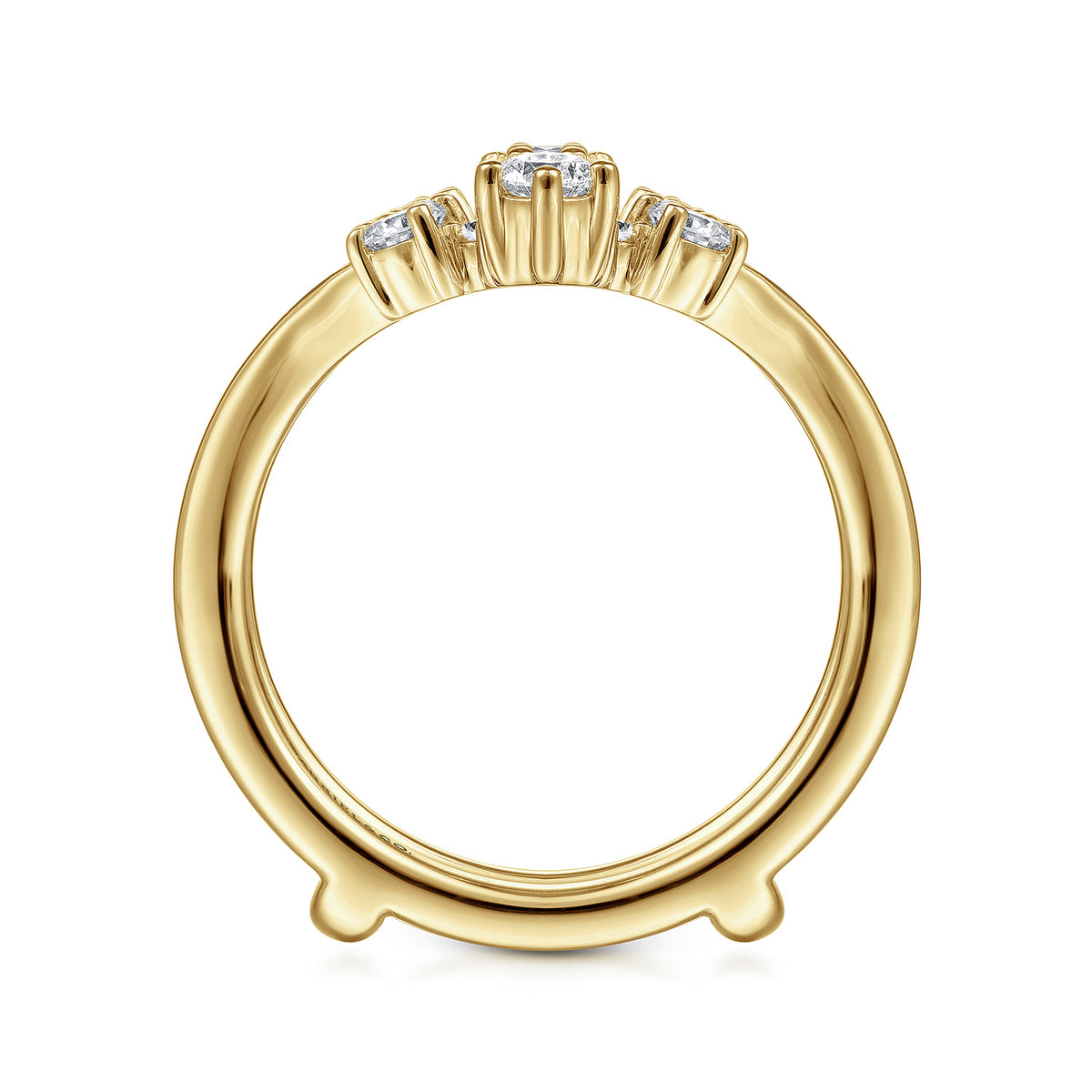 14K Yellow Gold Diamond Ring Enhancer — Gabriel & Co. AN14747S-Y44JJ