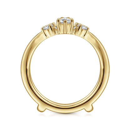 14K Yellow Gold Diamond Ring Enhancer — Gabriel & Co. AN14747S-Y44JJ