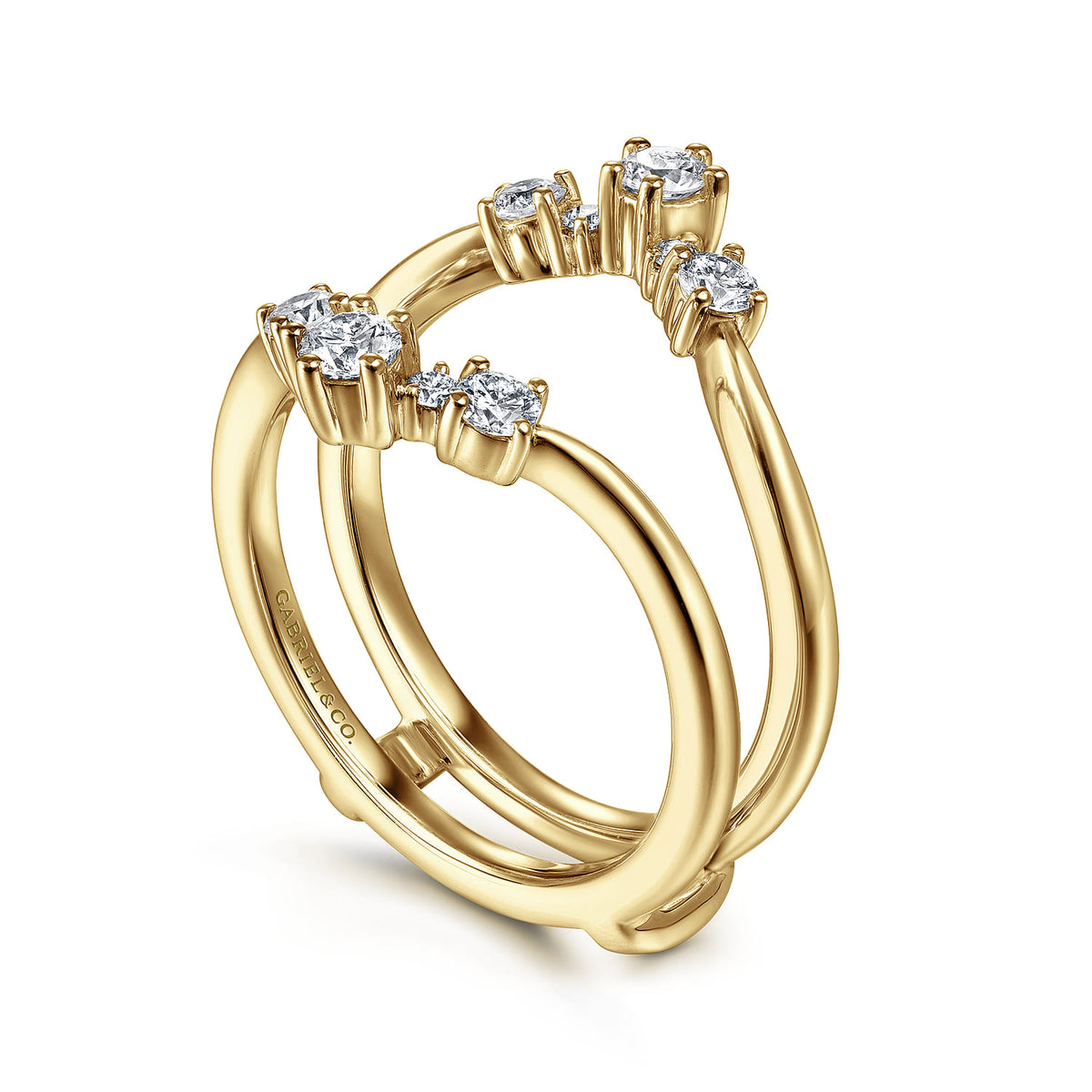 14K Yellow Gold Diamond Ring Enhancer — Gabriel & Co. AN14747S-Y44JJ