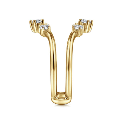 14K Yellow Gold Diamond Ring Enhancer — Gabriel & Co. AN14747S-Y44JJ