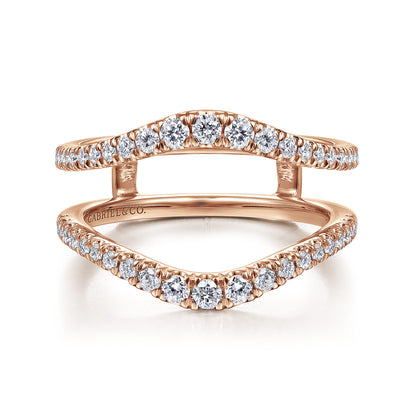 14K Rose Gold Diamond Ring Enhancer — Gabriel & Co. AN14749M-K44JJ