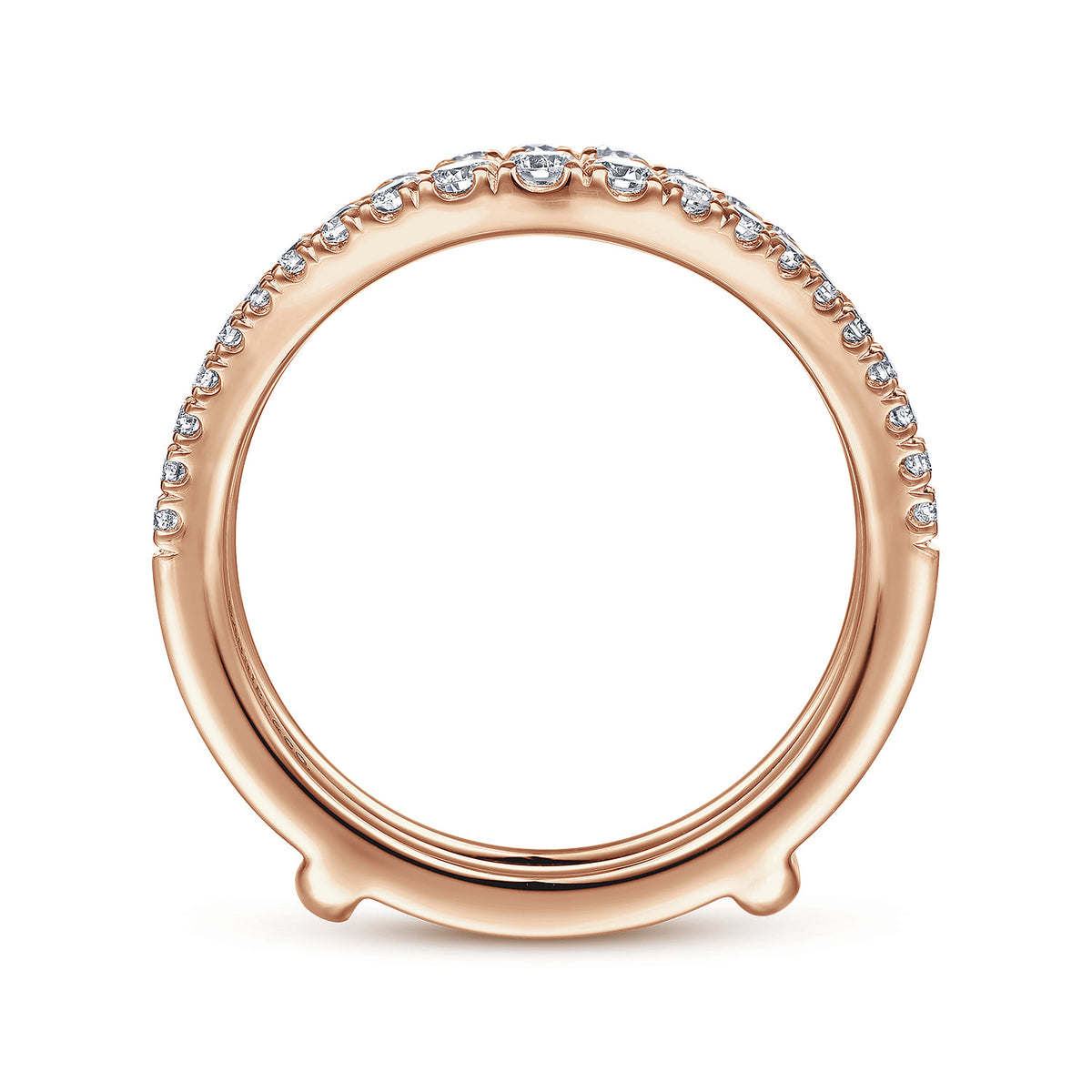 14K Rose Gold Diamond Ring Enhancer — Gabriel & Co. AN14749M-K44JJ
