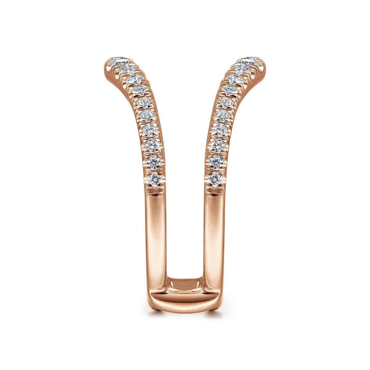 14K Rose Gold Diamond Ring Enhancer — Gabriel & Co. AN14749M-K44JJ