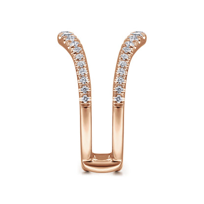 14K Rose Gold Diamond Ring Enhancer — Gabriel & Co. AN14749M-K44JJ