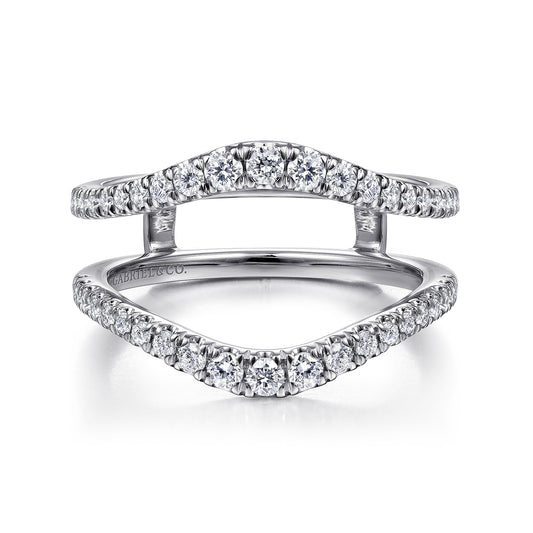 14K White Gold Diamond Ring Enhancer — Gabriel & Co. AN14749M-W44JJ