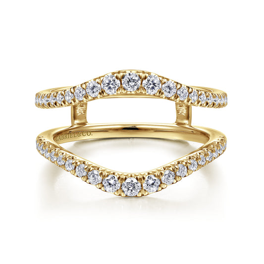 14K Yellow Gold Diamond Ring Enhancer — Gabriel & Co. AN14749M-Y44JJ