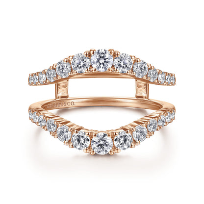 14K Rose Gold Diamond Ring Enhancer — Gabriel & Co. AN14750M-K44JJ