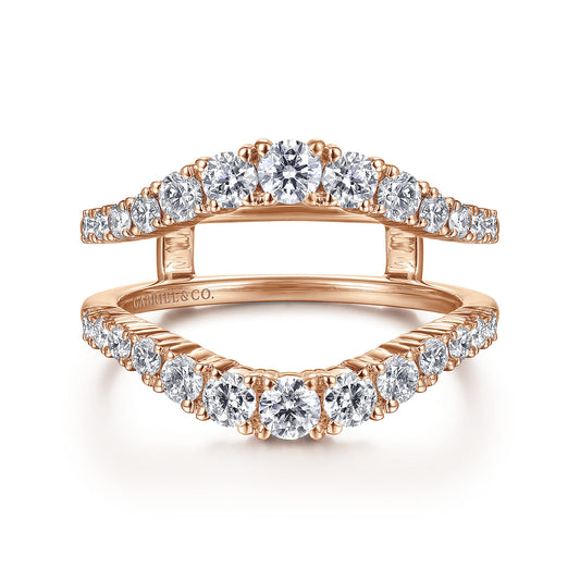 14K Rose Gold Diamond Ring Enhancer — Gabriel & Co. AN14750M-K44JJ