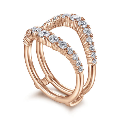 14K Rose Gold Diamond Ring Enhancer — Gabriel & Co. AN14750M-K44JJ