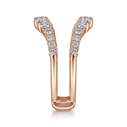 14K Rose Gold Diamond Ring Enhancer — Gabriel & Co. AN14750M-K44JJ