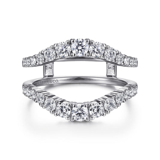 14K White Gold Diamond Ring Enhancer — Gabriel & Co. AN14750M-W44JJ