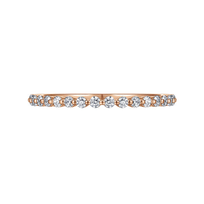 14K Rose Gold Single Prong Diamond Anniversary Band — Gabriel & Co. AN15745K44JJ