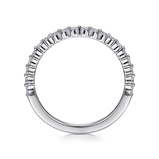 Platinum Single Prong Diamond Anniversary Band — Gabriel & Co. AN15745PT4JJ