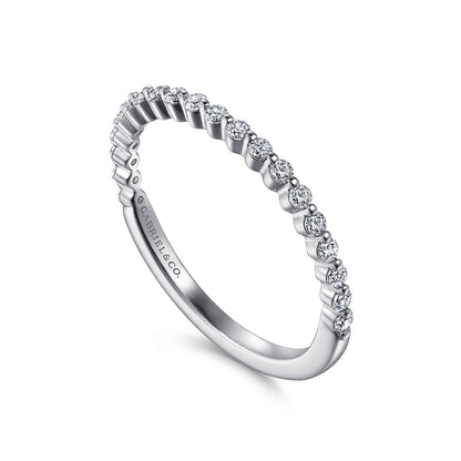 Platinum Single Prong Diamond Anniversary Band — Gabriel & Co. AN15745PT4JJ