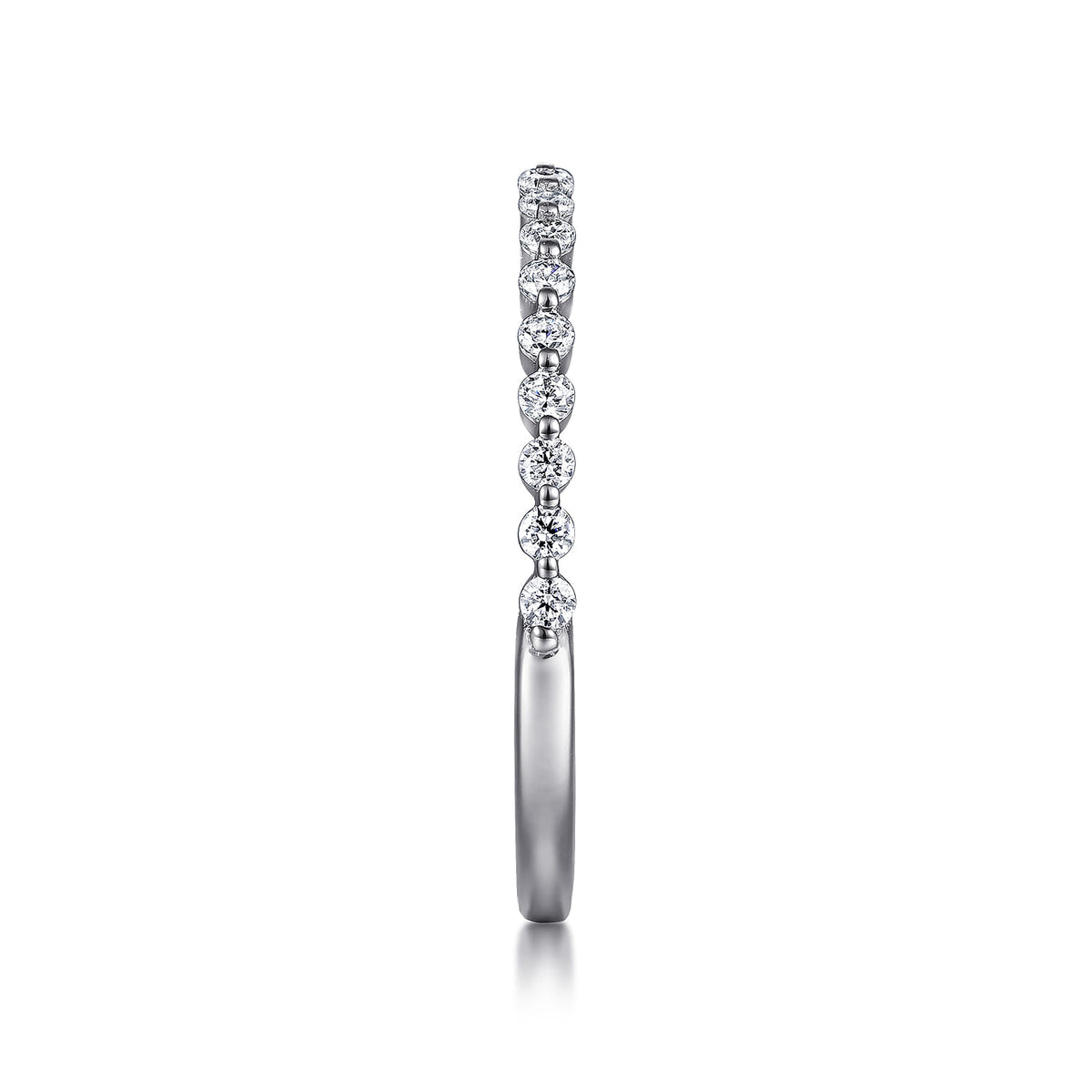 Platinum Single Prong Diamond Anniversary Band — Gabriel & Co. AN15745PT4JJ