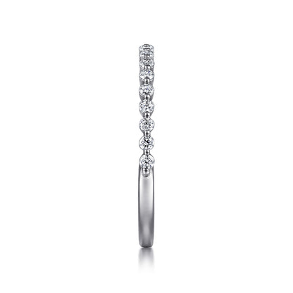 Platinum Single Prong Diamond Anniversary Band — Gabriel & Co. AN15745PT4JJ