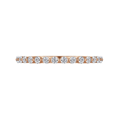14K Rose Gold Single Prong Diamond Anniversary Band — Gabriel & Co. AN15746K44JJ