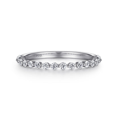 Platinum Single Prong Diamond Anniversary Band — Gabriel & Co. AN15746PT4JJ